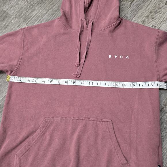 RVCA Pink Floral Design Pull Over Sweater Hoodie - Picture 4 of 7